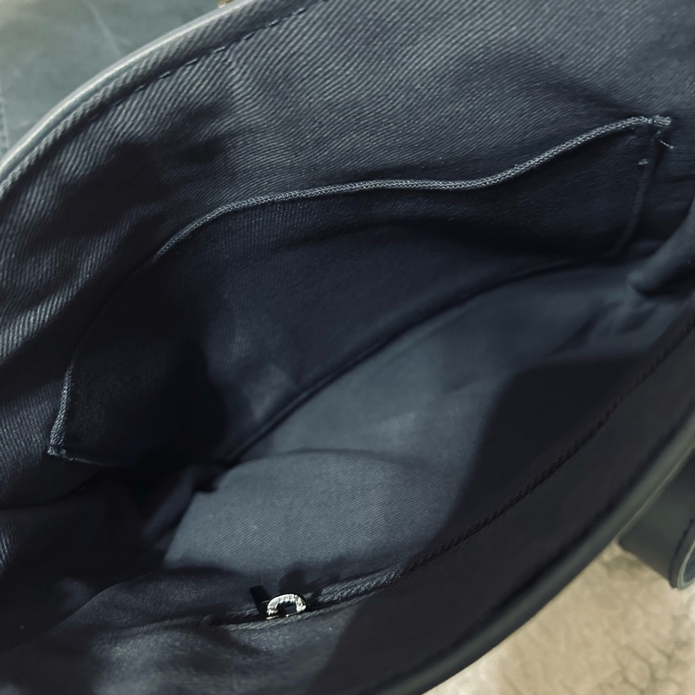 Blue Vegan Leather Crossbody Bag - Picture 6 of 13